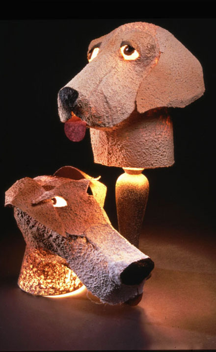 Lab-Terrier Lamps