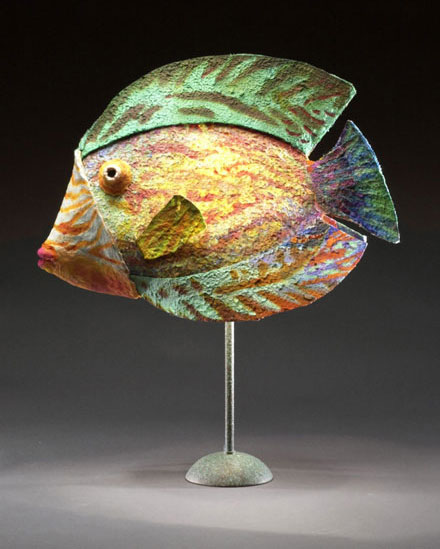 Green Yellow Fish Lamp